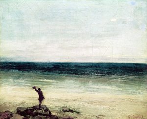 Kunstneren på kysten ved Palavas
